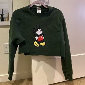 Vintage cropped Disney sweatshirt